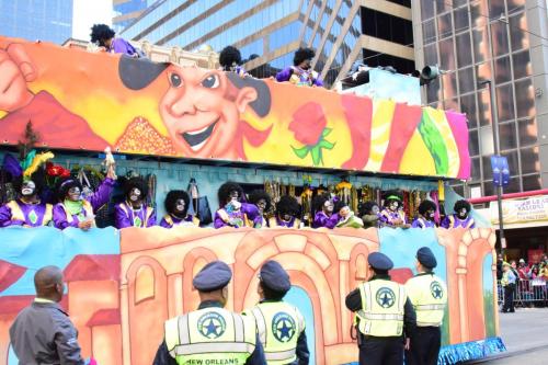 Krewe of Zulu Parade during Mardi Gras