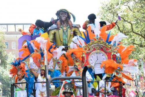 Krewe of Zulu Parade during Mardi Gras