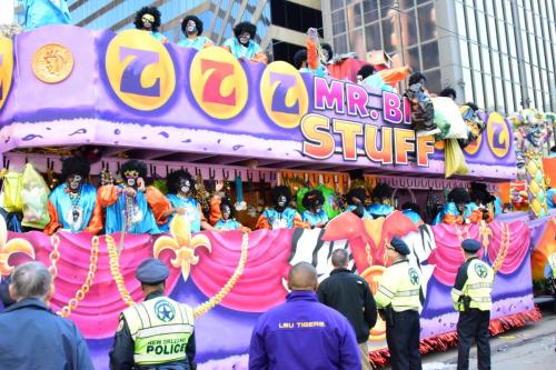 Krewe of Zulu Parade during Mardi Gras