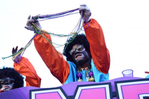 Krewe of Zulu Parade during Mardi Gras