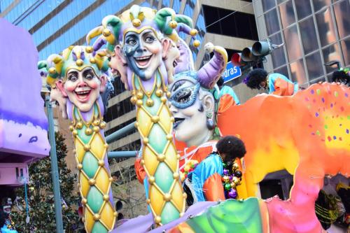 Krewe of Zulu Parade during Mardi Gras