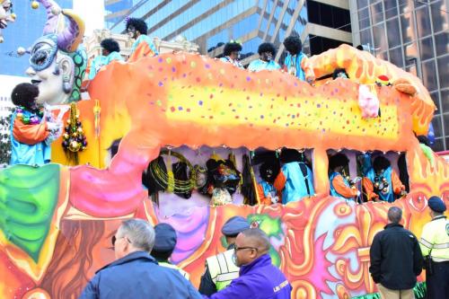 Krewe of Zulu Parade during Mardi Gras