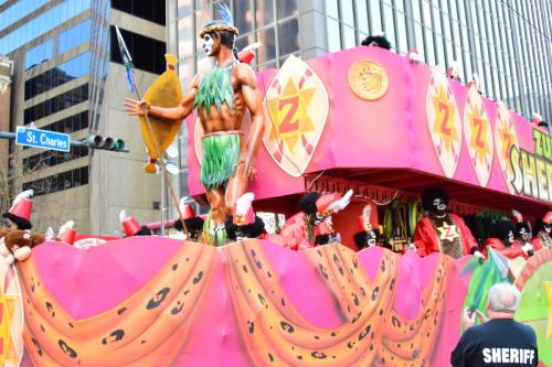 Krewe of Zulu Parade during Mardi Gras