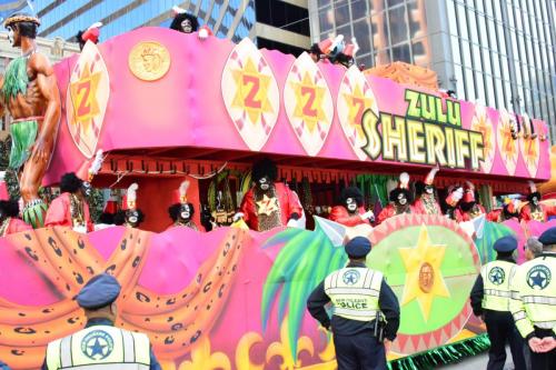 Krewe of Zulu Parade during Mardi Gras