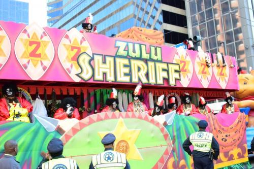 Krewe of Zulu Parade during Mardi Gras