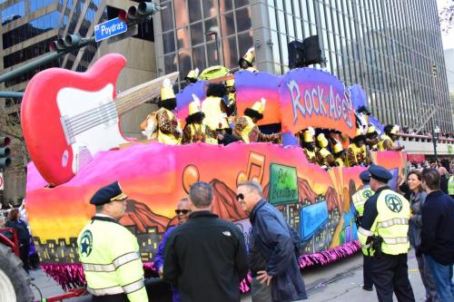 Krewe of Zulu Parade during Mardi Gras