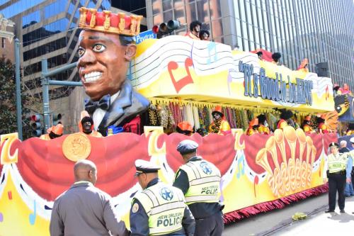 Krewe of Zulu Parade during Mardi Gras