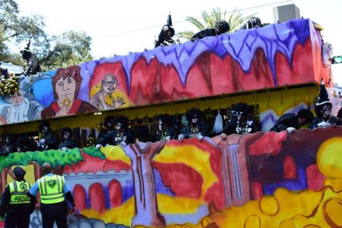 Krewe of Zulu Parade during Mardi Gras