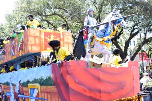 Krewe of Zulu Parade during Mardi Gras