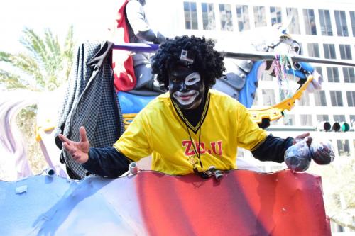Krewe of Zulu Parade during Mardi Gras