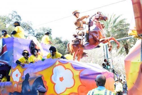 Krewe of Zulu Parade during Mardi Gras