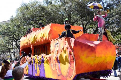 Krewe of Zulu Parade during Mardi Gras