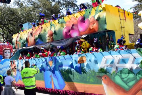 Krewe of Zulu Parade during Mardi Gras