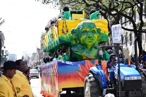 Krewe of Zulu Parade during Mardi Gras
