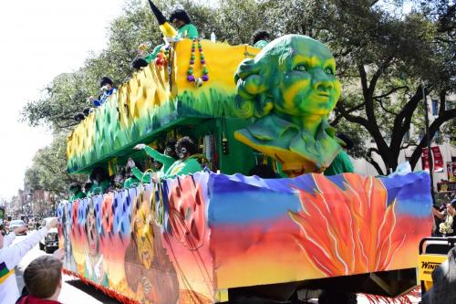 Krewe of Zulu Parade during Mardi Gras
