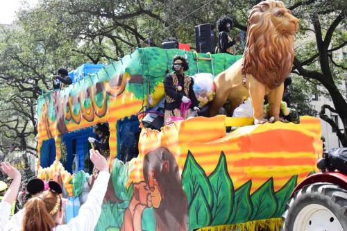Krewe of Zulu Parade during Mardi Gras