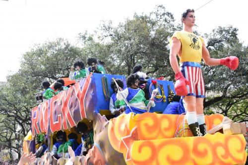 Krewe of Zulu Parade during Mardi Gras
