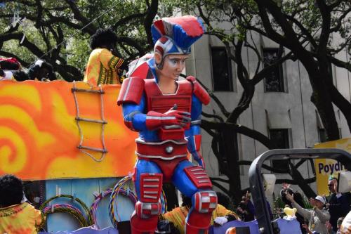 Krewe of Zulu Parade during Mardi Gras