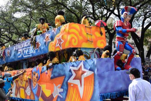 Krewe of Zulu Parade during Mardi Gras