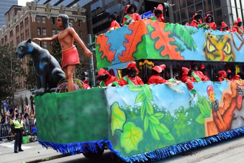 Krewe of Zulu Parade during Mardi Gras