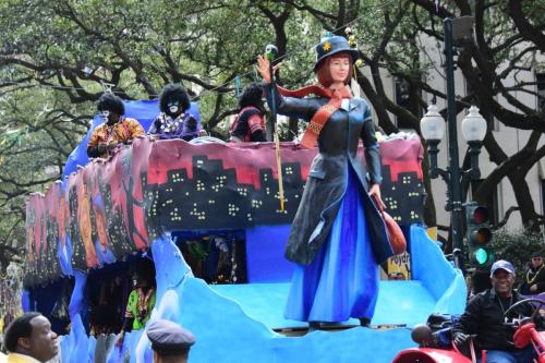 Krewe of Zulu Parade during Mardi Gras