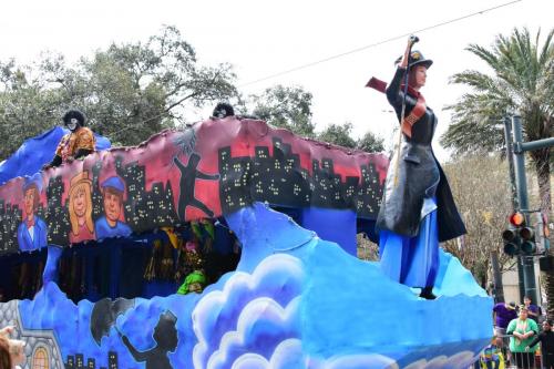 Krewe of Zulu Parade during Mardi Gras