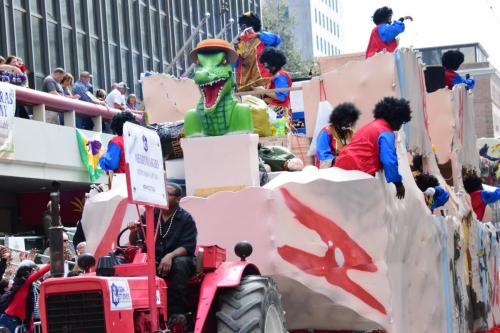 Krewe of Zulu Parade during Mardi Gras