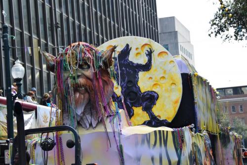 Krewe of Zulu Parade during Mardi Gras