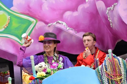 Bayport Parading Society and  Mystic DJ Riders Mardi Gras Parade