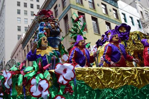 Krewe of Mid-City Parade at Mardi Gras 2018 in New Orleans