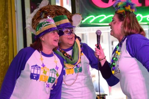 People having Fun Posing for Us at Mardi Gras 2018