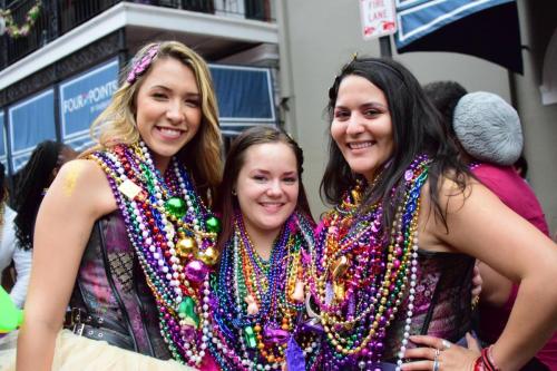 People having Fun Posing for Us at Mardi Gras 2018