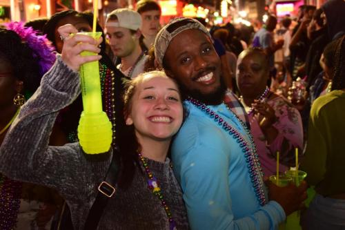 People having Fun Posing for Us at Mardi Gras 2018