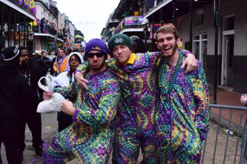 People having Fun Posing for Us at Mardi Gras 2018