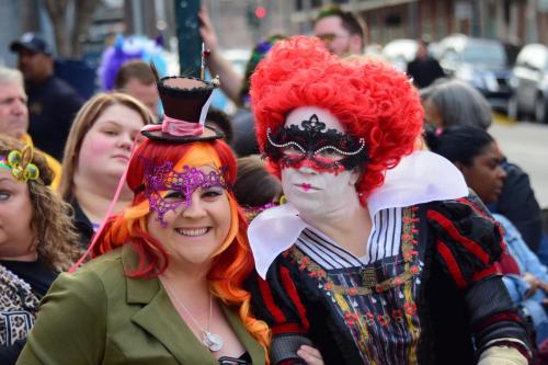 People having Fun Posing for Us at Mardi Gras 2018