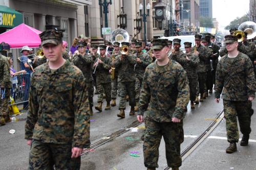 Krewe of Mid-City Parade at Mardi Gras 2018 in New Orleans