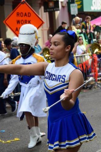 Krewe of Mid-City Parade at Mardi Gras 2018 in New Orleans