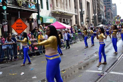 Krewe of Mid-City Parade at Mardi Gras 2018 in New Orleans