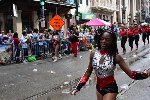 Krewe of Mid-City Parade at Mardi Gras 2018 in New Orleans