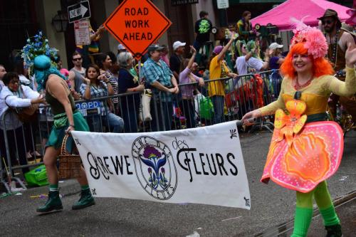 Krewe of Mid-City Parade at Mardi Gras 2018 in New Orleans