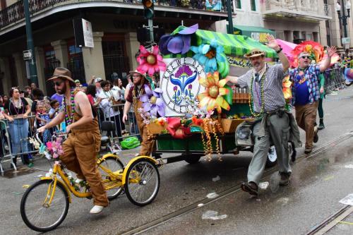 Krewe of Mid-City Parade at Mardi Gras 2018 in New Orleans