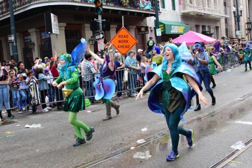 Krewe of Mid-City Parade at Mardi Gras 2018 in New Orleans