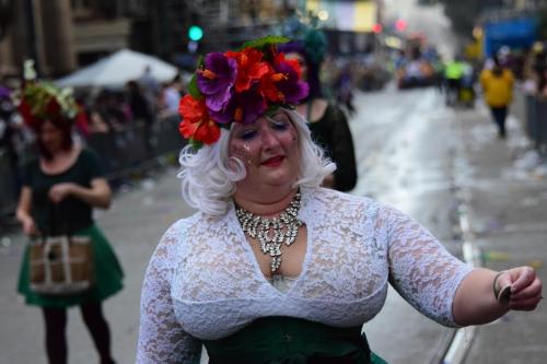 Krewe of Mid-City Parade at Mardi Gras 2018 in New Orleans