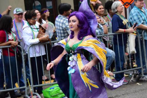 Krewe of Mid-City Parade at Mardi Gras 2018 in New Orleans