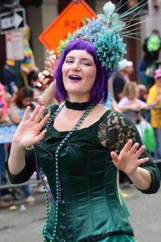 Krewe of Mid-City Parade at Mardi Gras 2018 in New Orleans