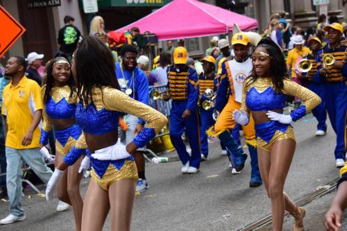 Krewe of Mid-City Parade at Mardi Gras 2018 in New Orleans