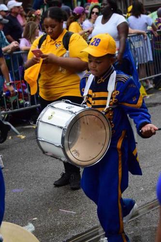 Krewe of Mid-City Parade at Mardi Gras 2018 in New Orleans