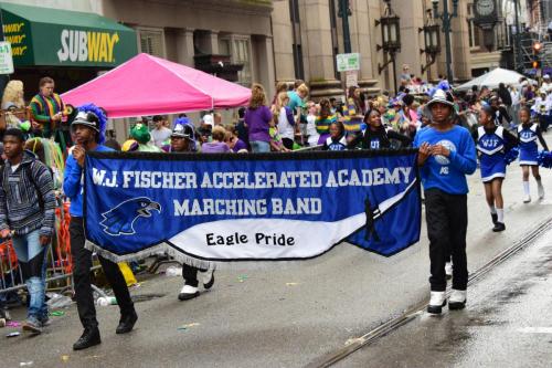 Krewe of Mid-City Parade at Mardi Gras 2018 in New Orleans