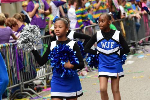 Krewe of Mid-City Parade at Mardi Gras 2018 in New Orleans