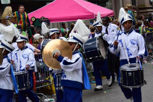 Krewe of Mid-City Parade at Mardi Gras 2018 in New Orleans
